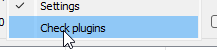 Checking installed plugins